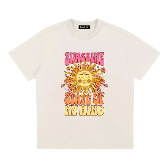 Women's eco-friendly loose fit T-shirt from Threads 626, featuring a relaxed style and "State Of Mind" graphic design.